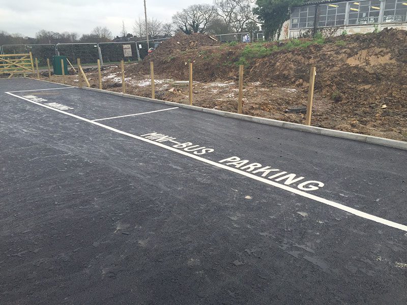 Mini-bus parking spaces